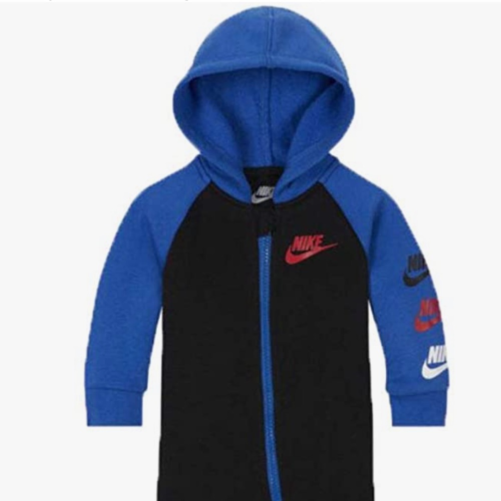 Nike Baby`s Futura Long Sleeve Full Zip Hooded Coverall